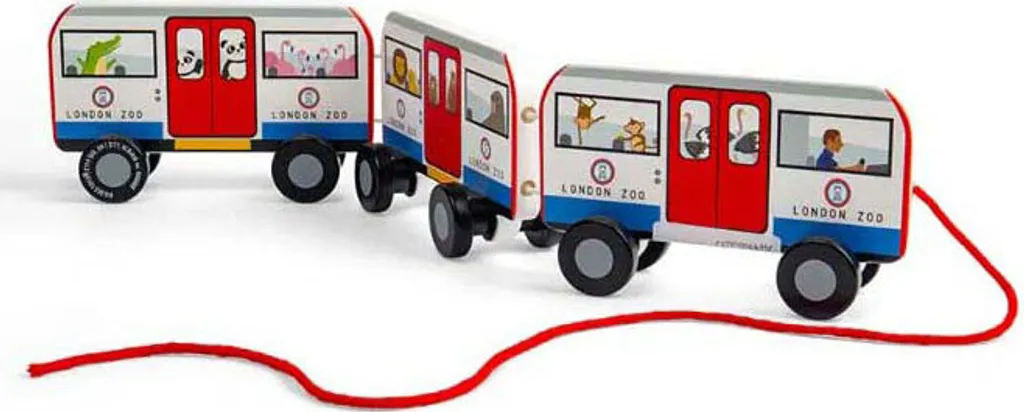Bus Londonien en Bois avec Toit Amovible et Finition Durable Bigjigs