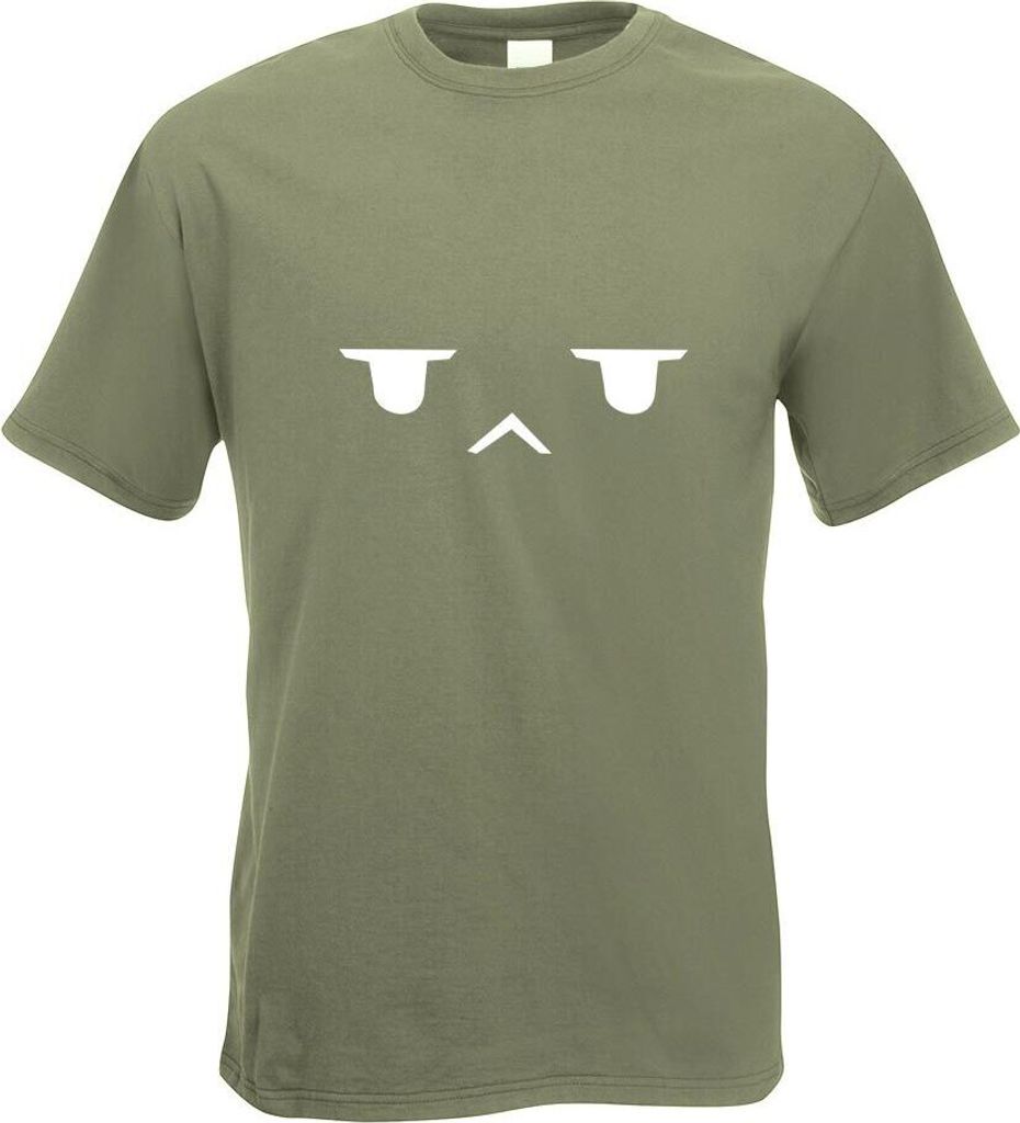 Kiwistar - T-Shirt - Olive - Genervtes Gesicht Herren Funshirt Bedruckt Design Sprüche Spruch Motive - mit Motiv Bedruckt - Funshirt Design - Spor...
