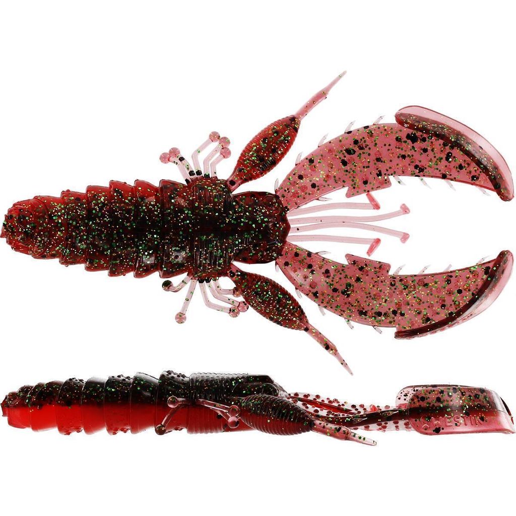 Westin CreCraw Creaturebait 6,5cm 4g - 6 Gummikrebse, Farbe:Sangria