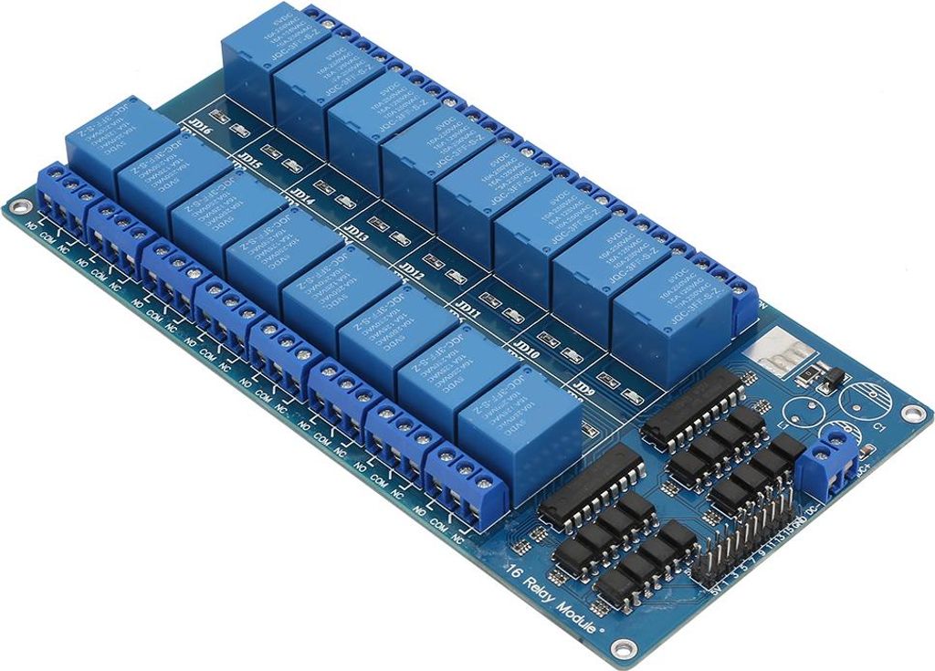 16-Kanal-5V-Relais-Modul-Steuerplatine mit Optokoppler-Schutz für Mikrocontroller-Modul