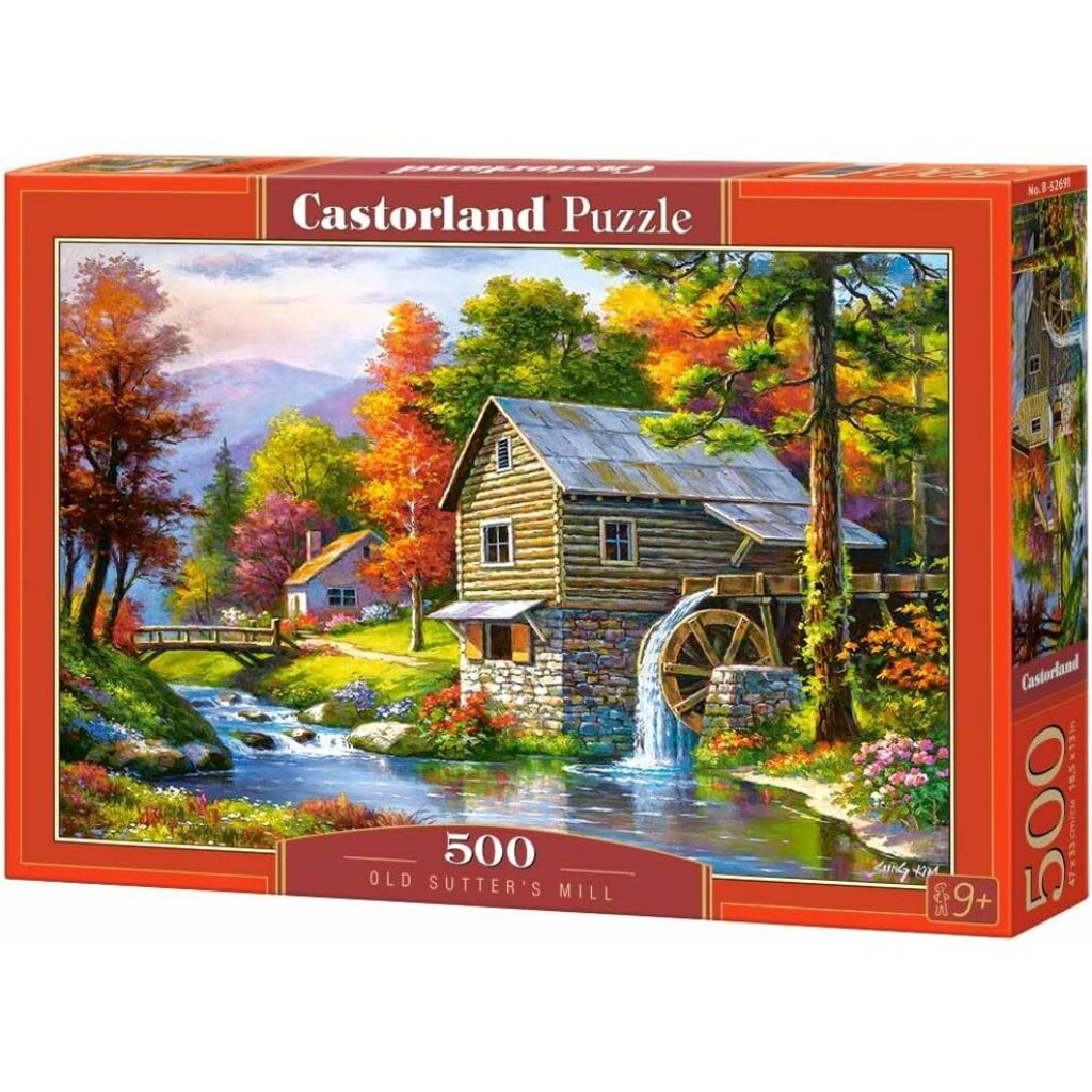 Puzzle 500: Starý mlýn v Sutter's Mill Obrázek produktu 