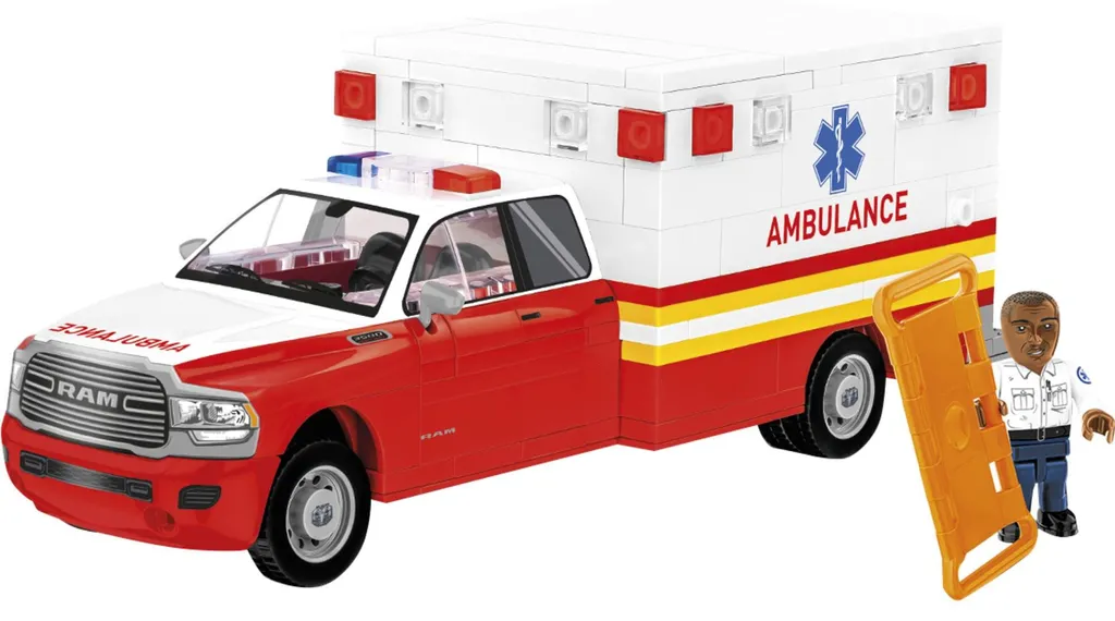 Ambulance COBI RAM 3500 robuste pour un plaisir de jeu durable sans casse