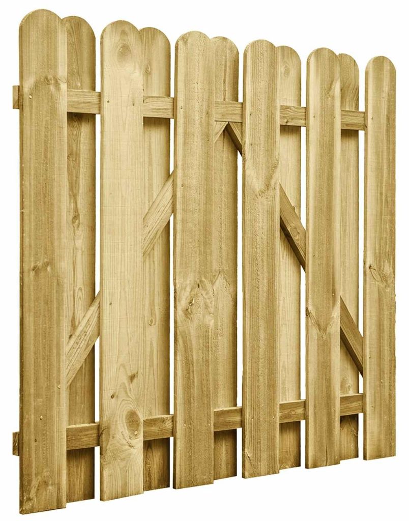 vidaXL Záhradové brány, 100 x 100 cm, z masívneho Obrázok produktu 