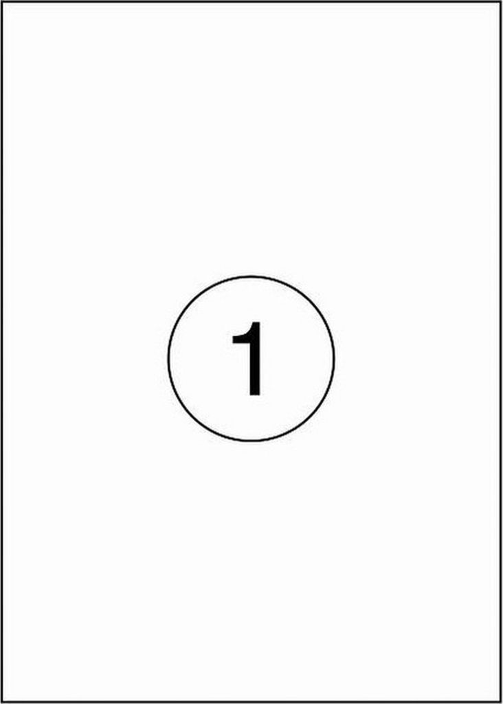 Benza Selbstklebende Etiketten auf A4-Blatt – 210 x 297 mm – 1 Aufkleber pro Blatt – 1000 Blatt
