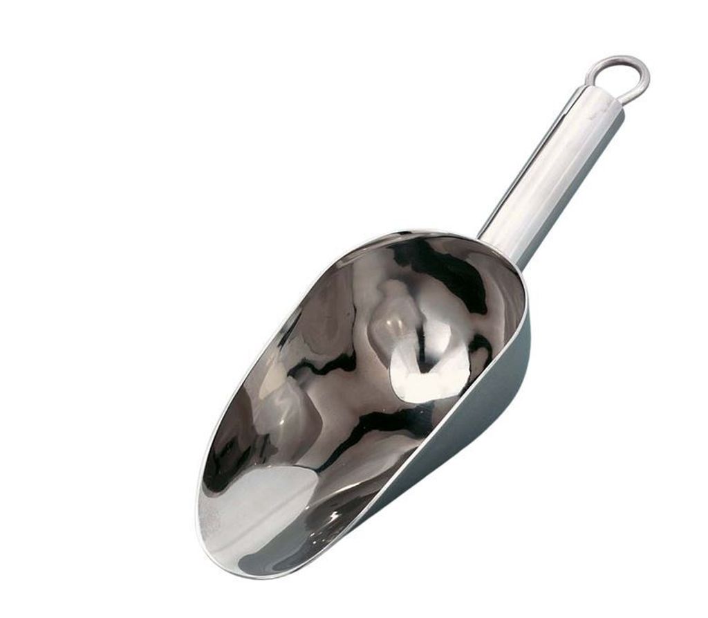 GSD 32045 Mehlschaufel aus Edelstahl, 20 cm