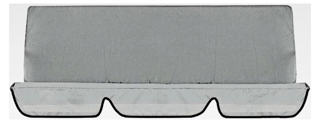 Outdoor-Schaukel-Kissenbezug, 210D, silberbeschichtetes Oxford-Gewebe, farbecht, strapazierfähig, reißfest, wasserdicht, 3-Sitzer, 150 x 50 x 9,9...