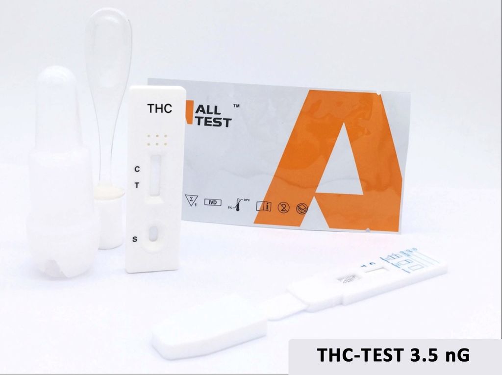 10x Cannabis schnelltest 3,5 ng/ml - THC Speicheltest ALLTEST