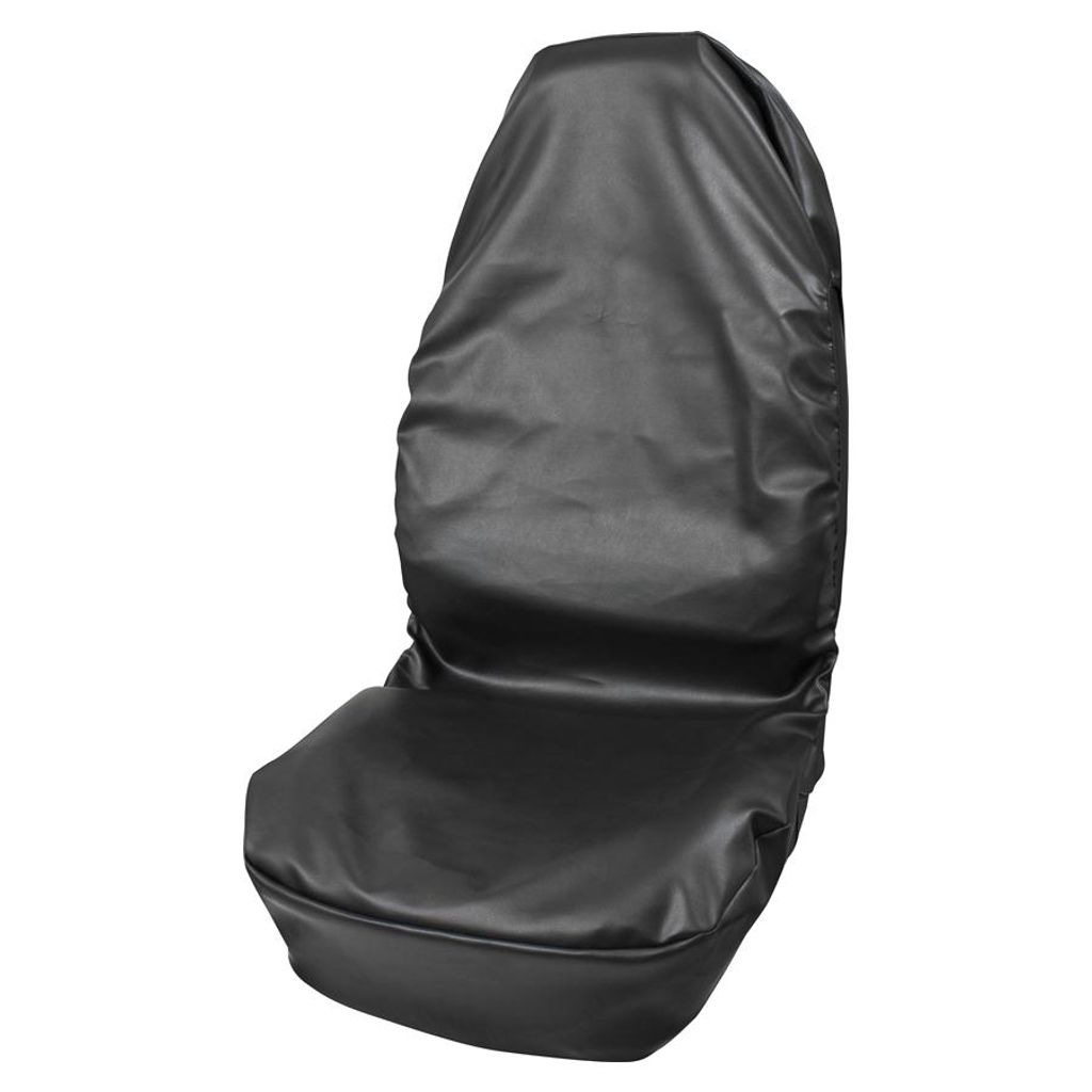 Universal Sitzschoner, Werkstatt Sitzbezug Kunstleder schwarz
