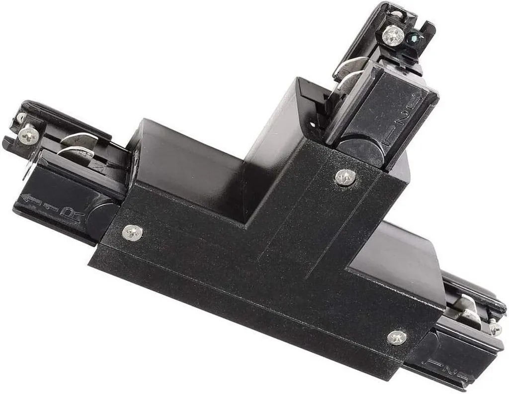 Connecteur en T pour Rail Triphasé D Line Deko-Light 230V Noir Mat