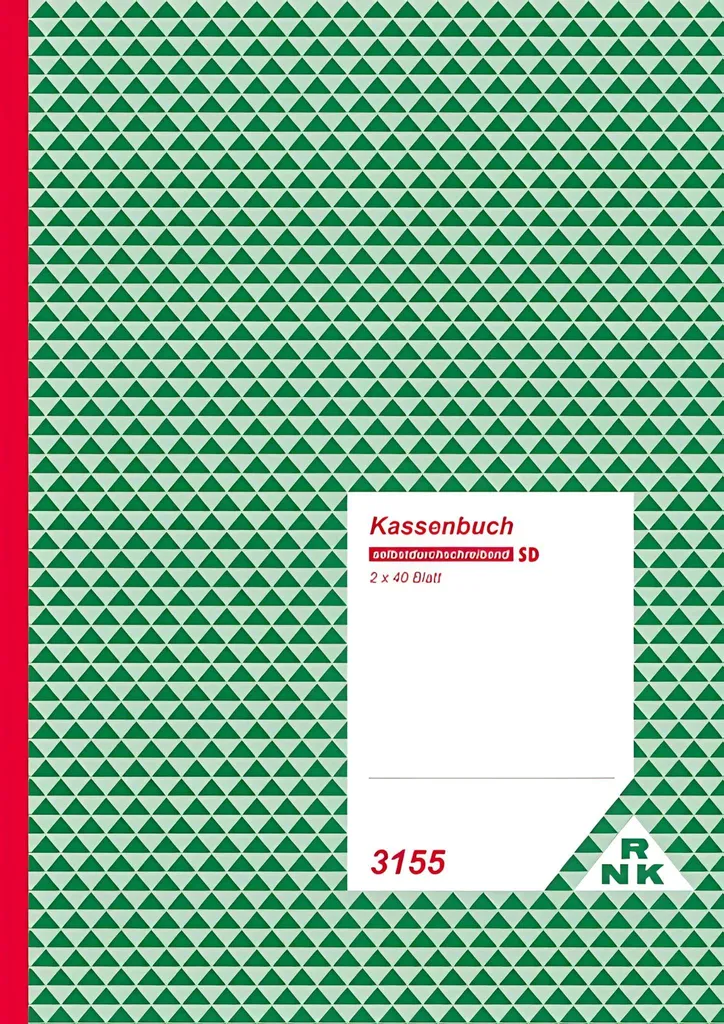 Carnet de caisse autocopiant A4 pour comptabilité avec TVA RNK 3155 - 2