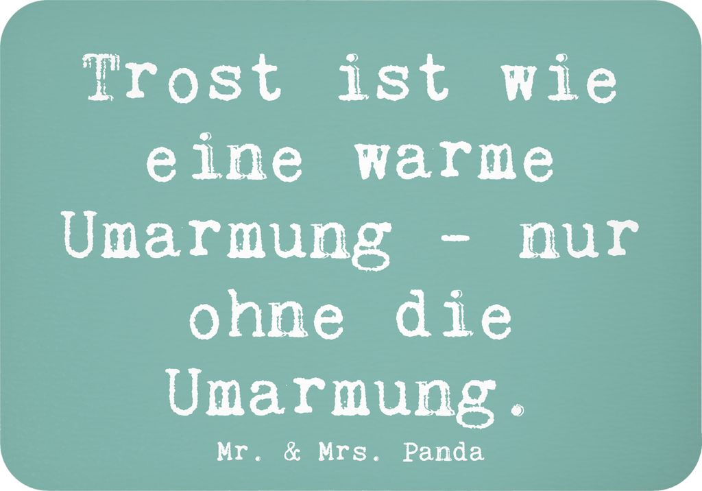 Mr. & Mrs. Panda Kühlschrankmagnet Spruch Trost Umarmung - Meeresbrise - Geschenk, Geschenke, holzmagnet, Zitat, handgefertigt, magnet, küchenmag...