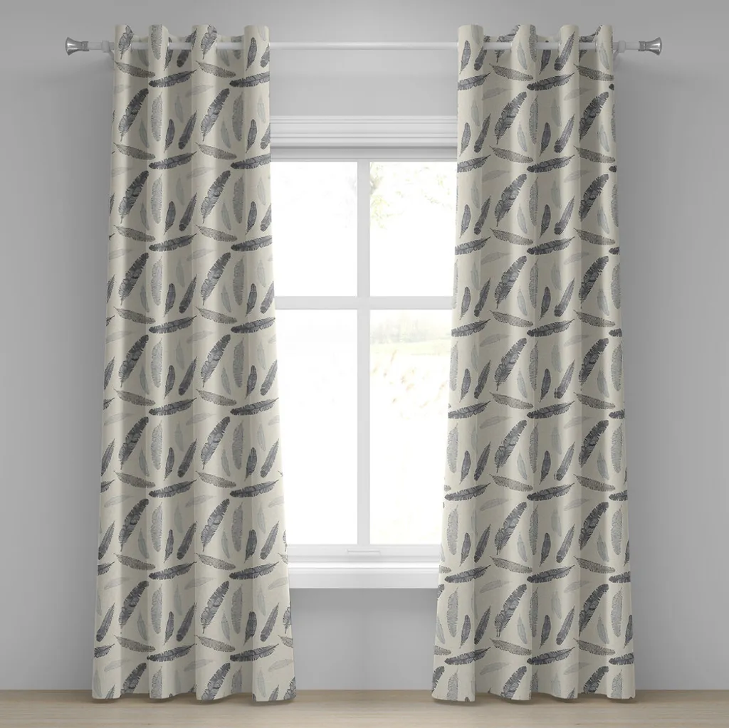 Rideau tribal dessin main vintage 280x175 cm en tissu haute qualité