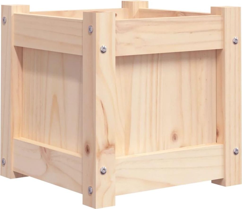 vidaXL květináč 31x31x31 cm z masivního borovicového dřeva Obrázek produktu 