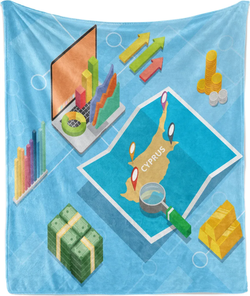 Offerta Coperta ABAKUHAUS Cipro 125x175 - Morbida Flanella Azzurra