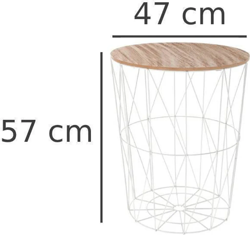 Table basse bois multifonctionnelle avec plateau relevable et cadre acier - 3