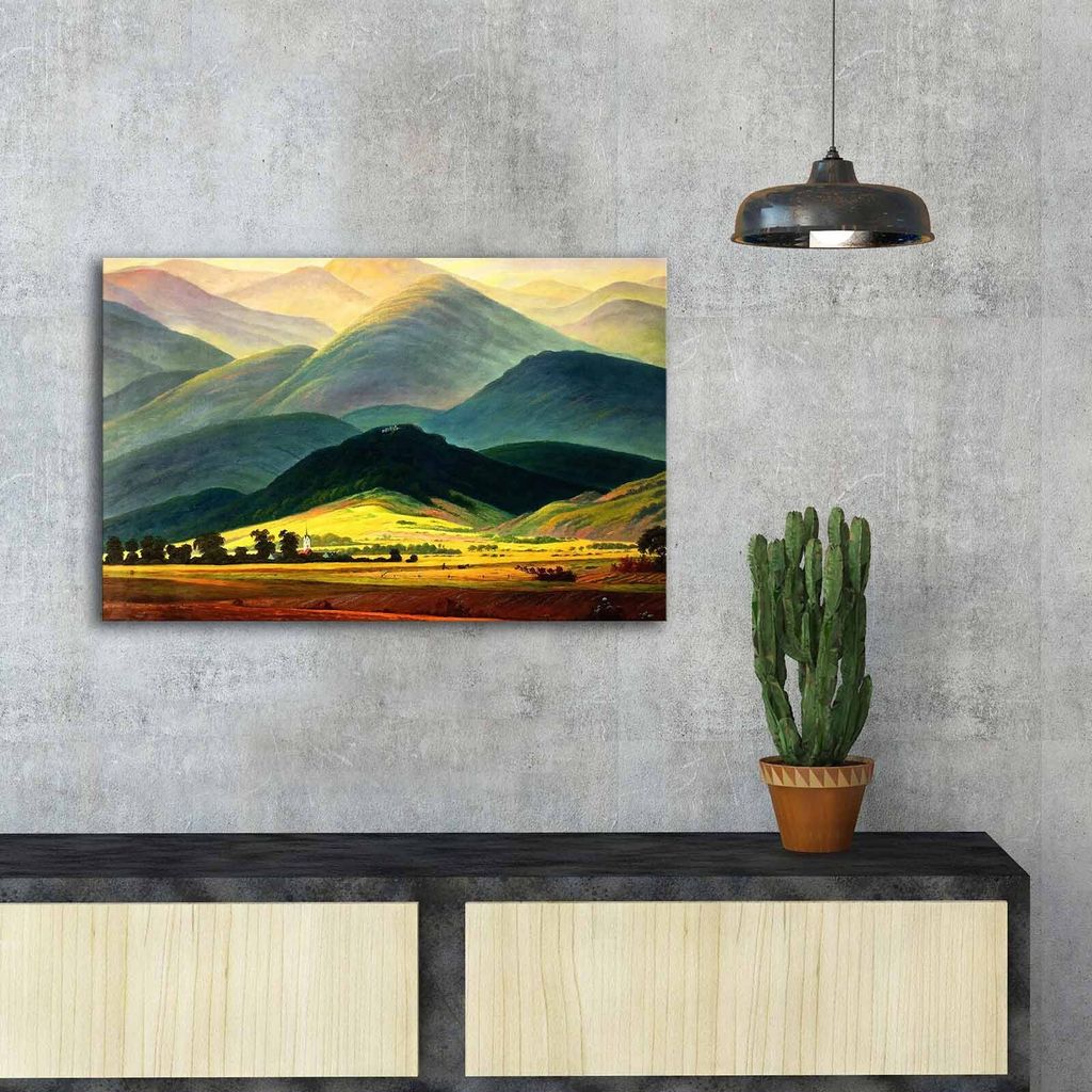 Wallity, FAMOUSART- CVT1490, Bunt, Leinwandbilder, 45 x 70 cm, 100% Wildleder -Leinwand