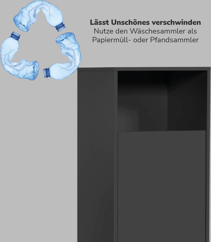 mokebo® Wäscheschrank in Weiß 'Der Wäschehüter', Produktbild 9