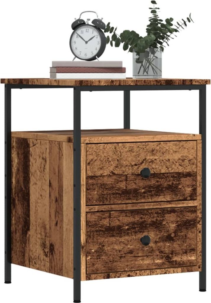 vidaXL Nachttisch Altholz-Optik 44x45x60 cm Holzwerkstoff