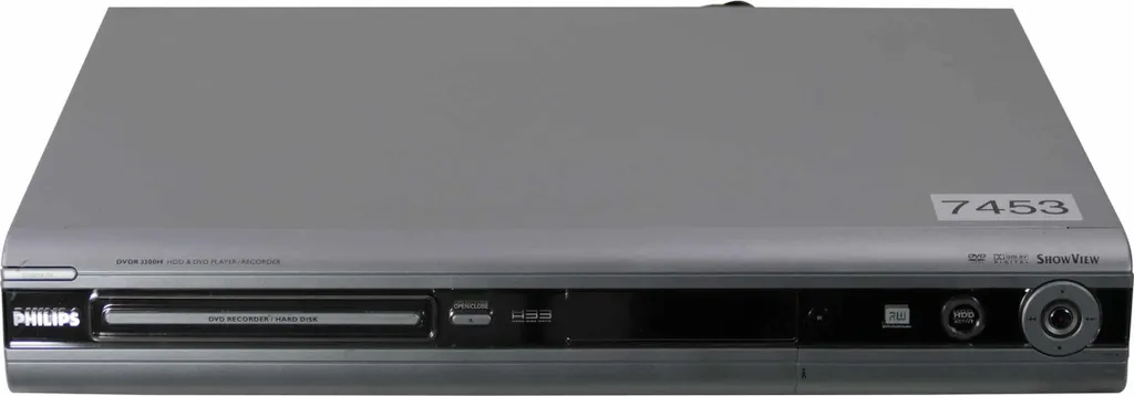 Enregistreur Disque Dur 80 Go Philips DVDR3300H avec Lecteur Graveur DVD