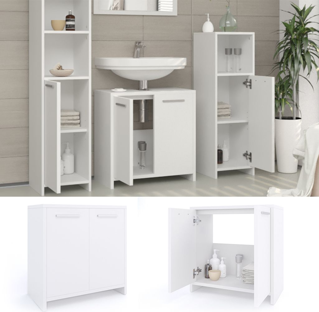 Vicco Szafka pod umywalkę Kiko, 58 x 60 cm, Biały Zdjęcie produktu 2