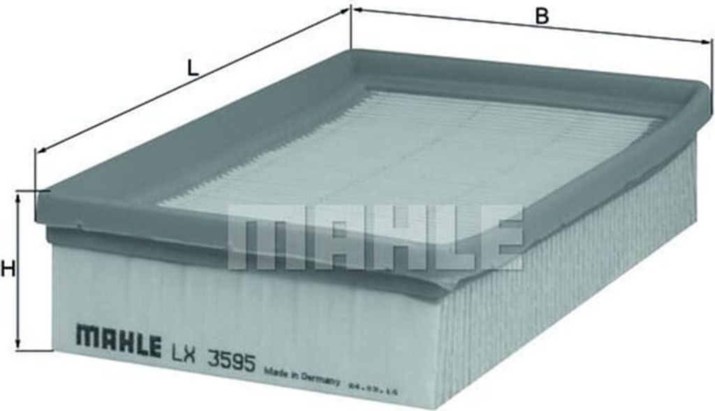 MAHLE LX 3595 Luftfilter für BMW MOTORCYCLES R 1200 Produktbild 