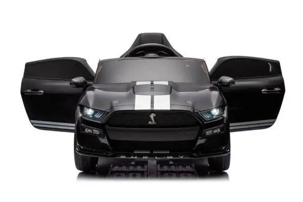 Voiture électrique Mustang GT500 Shelby Cobra pour enfant avec siège cuir