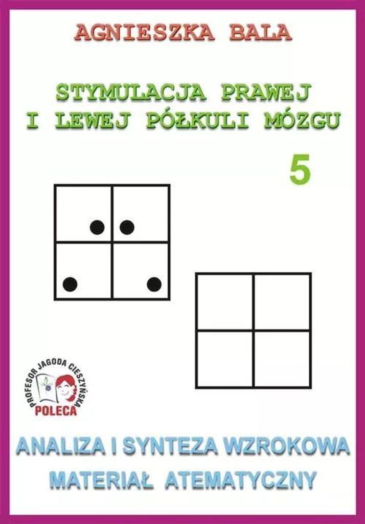 Stymulacja Prawej i Lewej Półkuli Mózgu Zeszyt 5 Analiza i synteza wzrokowa Materiał atematyczny