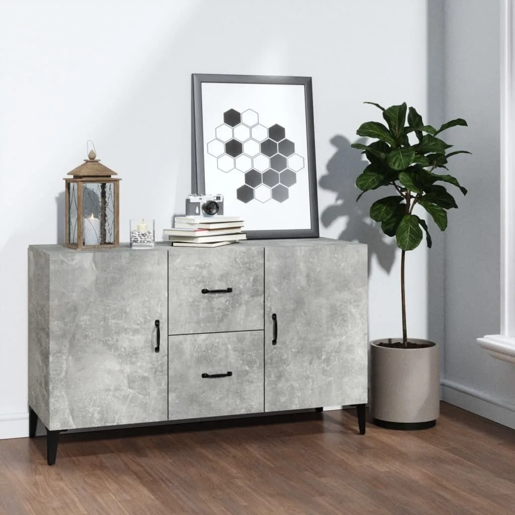 Maison Exclusive Credenza Moderna Grigio Cemento 100cm | Arredo Minimal