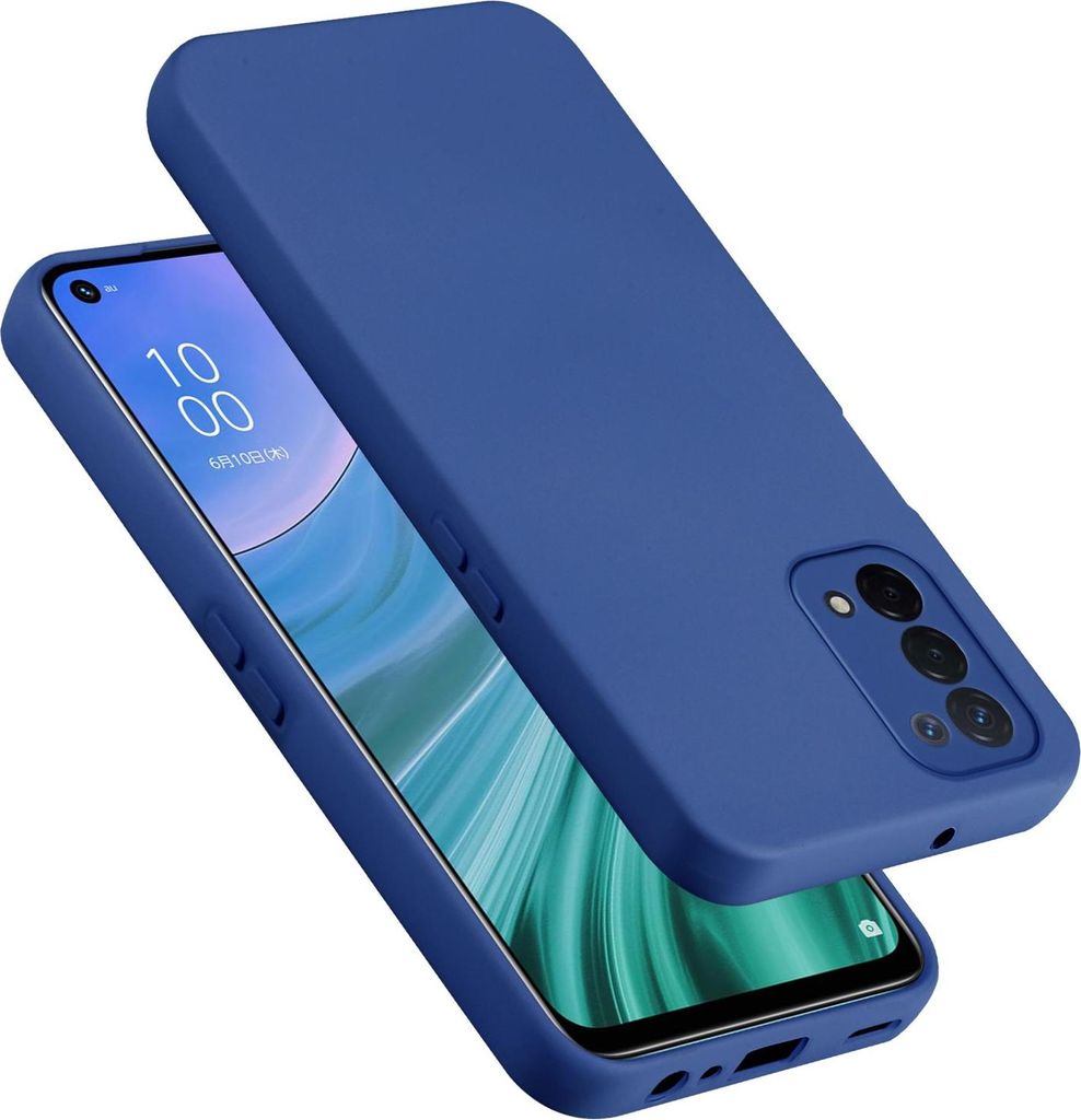 Cadorabo Hülle für OPPO A54 5G / A74 5G Hülle Silikon Handyhülle Case aus flüssigem Silikon, Kratzfeste und stoßfeste Schutzhülle für OPPO ...