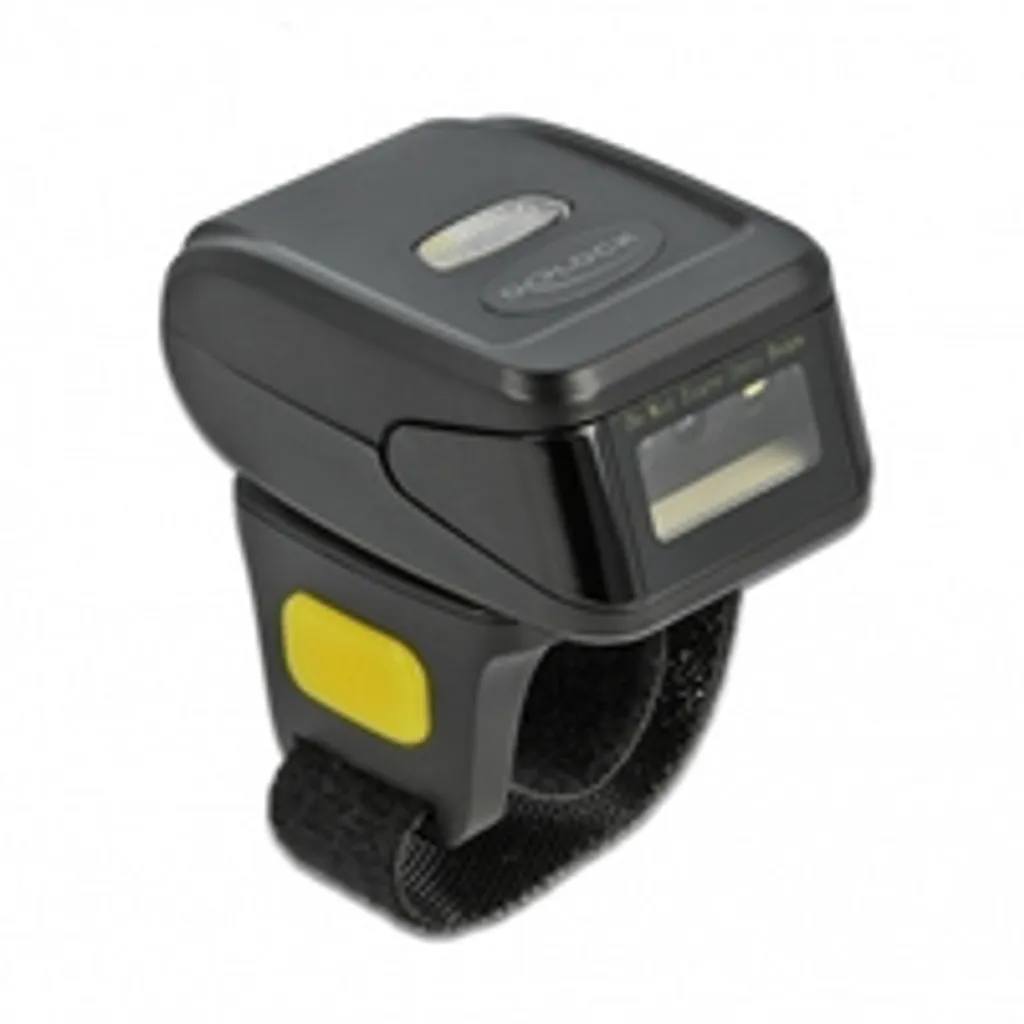 Lecteur codes-barres bague 1D 2D Delock sans fil pour inventaire mobile