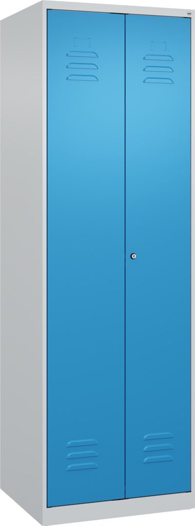 CP Putzmittelschrank Classic Plus 080100-00 S10017 lichtblau, lichtgrau 60,0 x 50,0 x 185,0 cm, aufgebaut