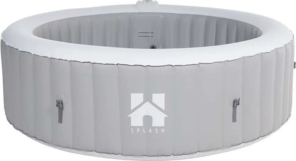 Jacuzzi d'extérieur relaxation 6 places Splash gris 208 cm 130 buses