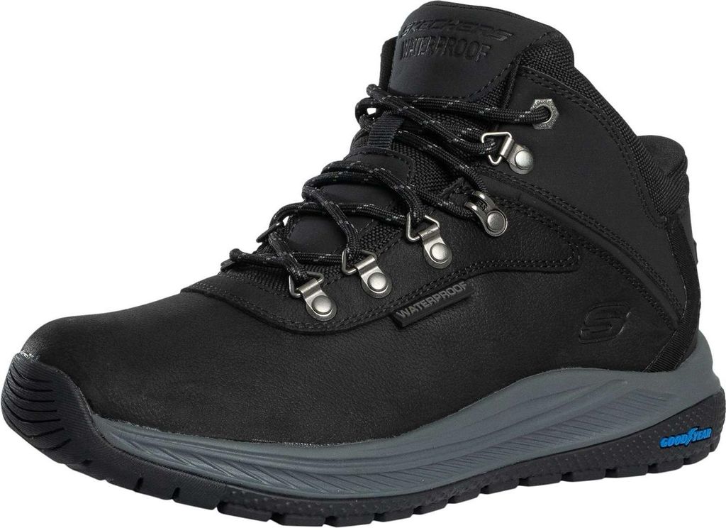 Skechers Wasserdichte Meroe-Stiefel zum Hineinschlüpfen in entspannter Passform, Schwarz 40 EU