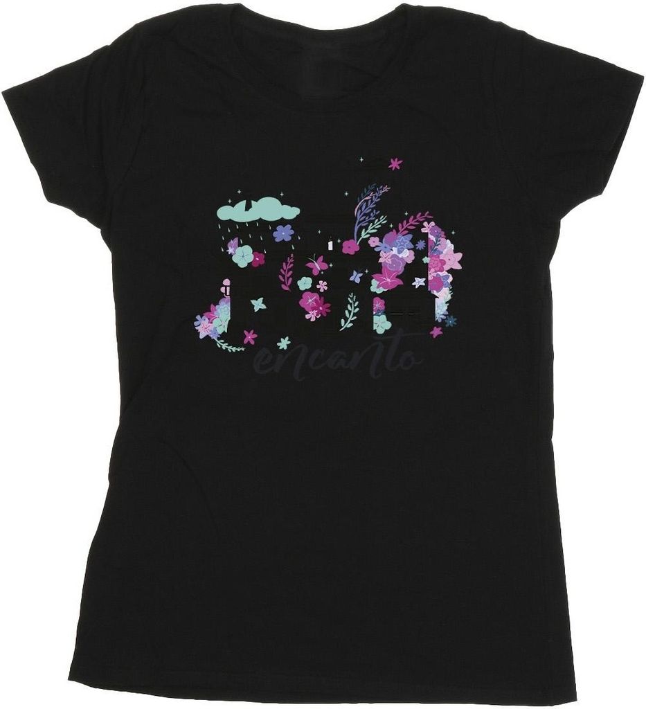 Disney - "Encanto Casita" T-Shirt für Damen BI19570 (M) (Schwarz)