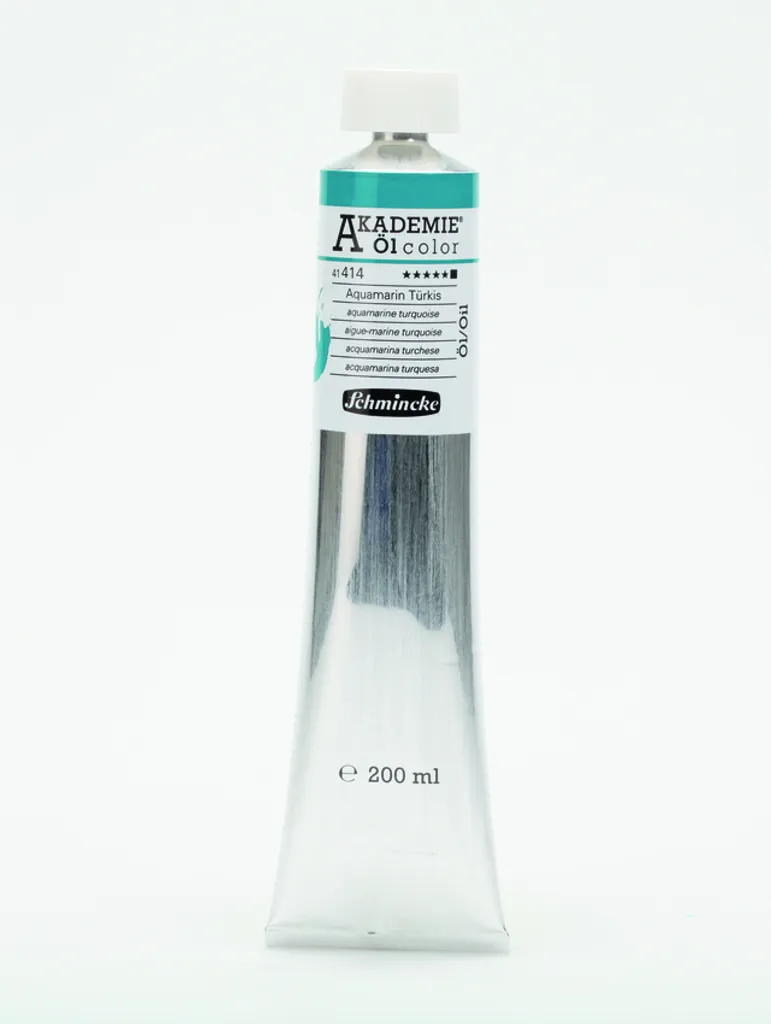 Peinture Schmincke AKADEMIE Huile 200ml Turquoise Aigue-Marine 414