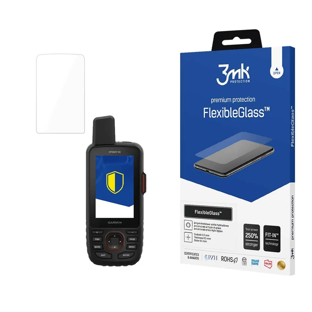 Vetro Flessibile 3Mk per Garmin GPSMAP 66i - Protezione Senza Limiti