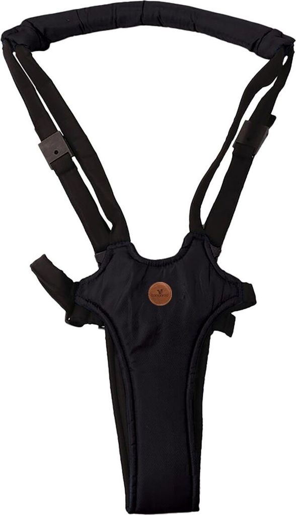 Cangaroo Babylaufgurt Happy feet, Lauflernhilfe, Laufleine, Gurt verstellbar schwarz