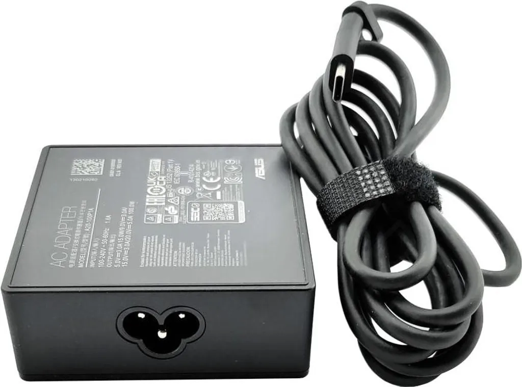 Adaptateur Asus 100W PD 3P Type C - Chargeur PC portable d'origine Noir