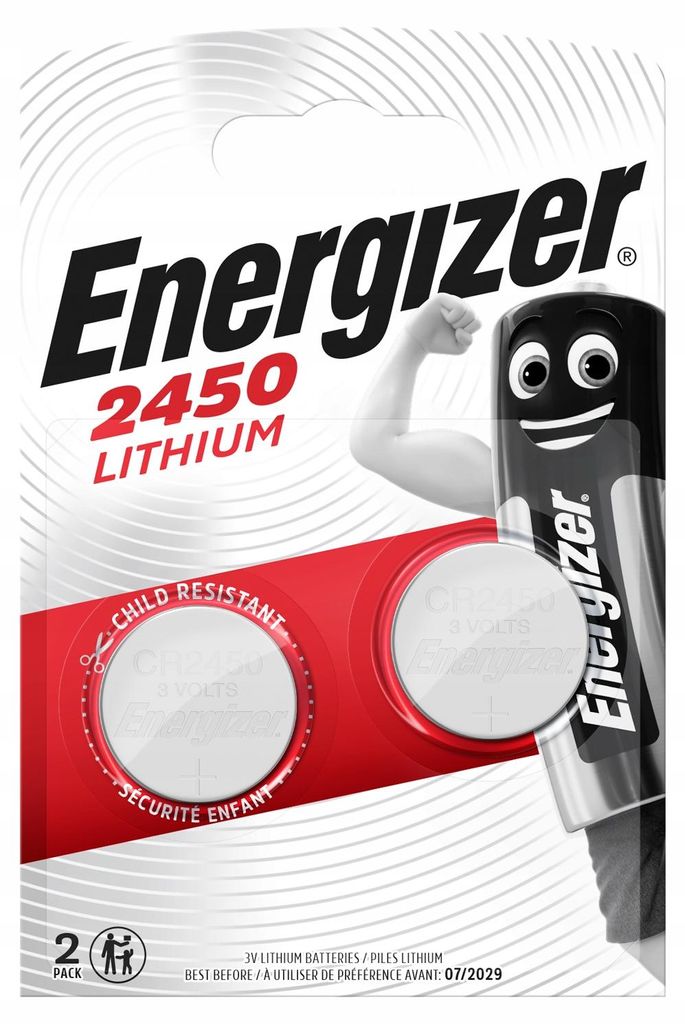 ENERGIZER Pile CR2450 lithium, pack de 2 Image du produit 