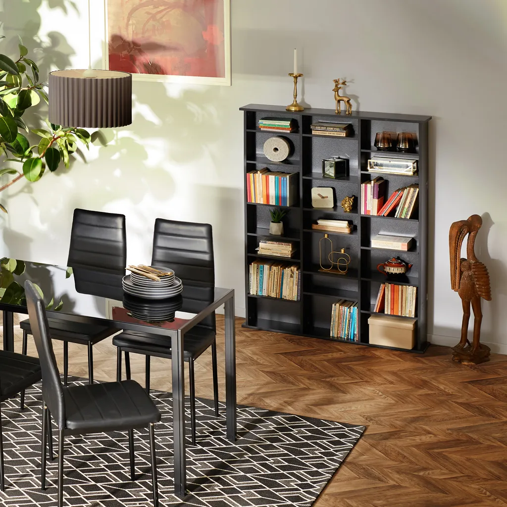 Bibliothèque Fine Stevie Bois Clair Chêne Sonoma, Design Compact - 8