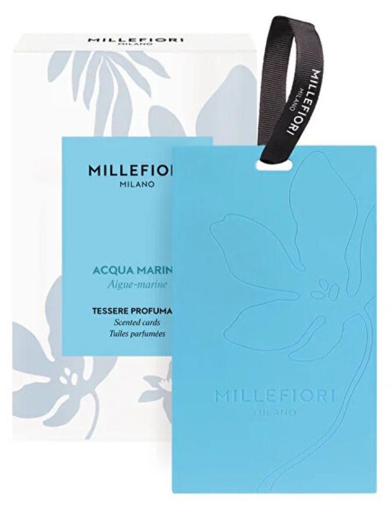 Millefiori Acqua Marina vonná karta 3 ks