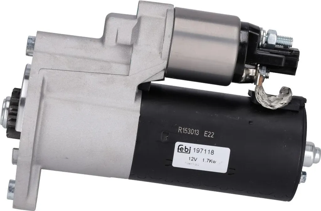 Démarreur FEBI BILSTEIN 197118 pour VW Crafter 30-50 Fourgon 2.2 kW 12V