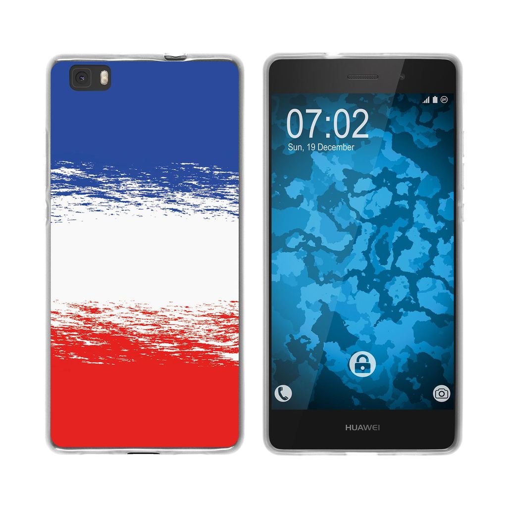 PhoneNatic Case kompatibel mit Huawei P8 Lite 2015 (1.Gen.) Silikon-Hülle WM France M5