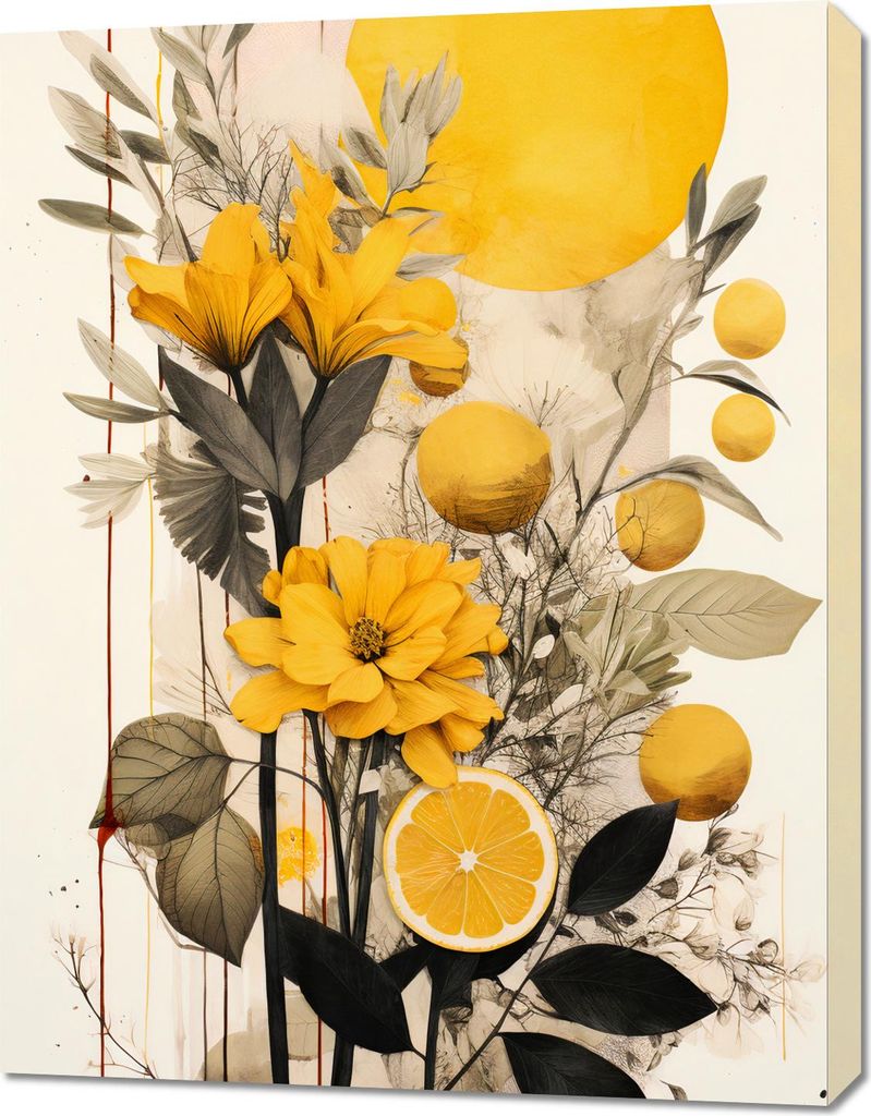 Bild 70x90cm Zitrus Freude