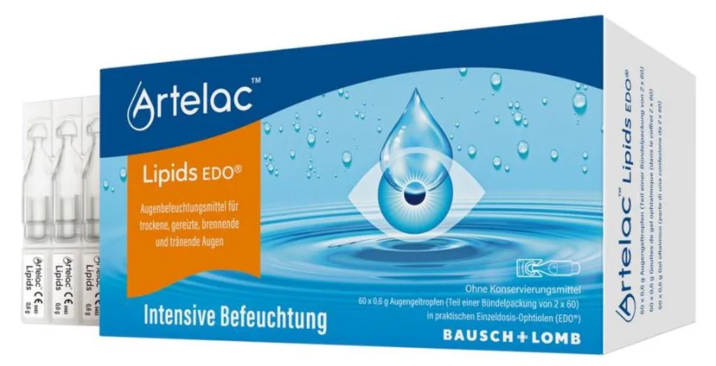 Artelac Lipids Edo Gel Oculaire en Monodoses de 120 x 0,6g pour Yeux