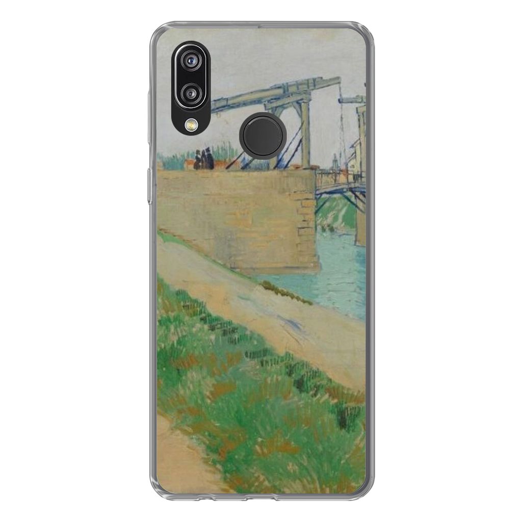 MuchoWow Handyhülle Schutzhülle Hülle für Huawei P20 Lite (2020) Die Brücke von Langlois - Vincent van Gogh Silikon Softcase Handy Hülle - ...