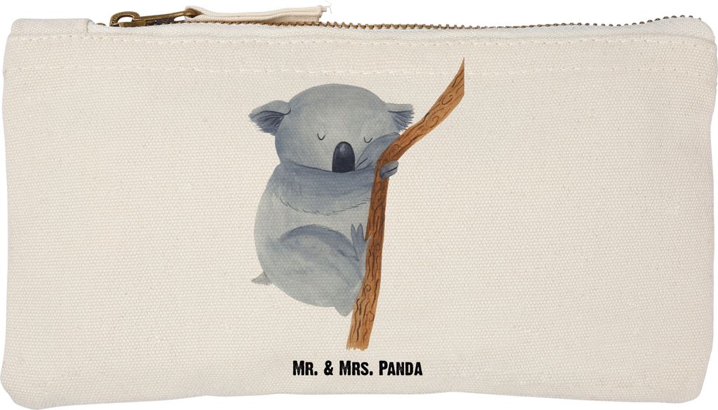Mr. & Mrs. Panda Schlampermäppchen Koalabär Größe S Klein - Weiß - Geschenk, Etui, toiletry bag, Schlafzimmer, Koala, schlafen, beauty tasche,...