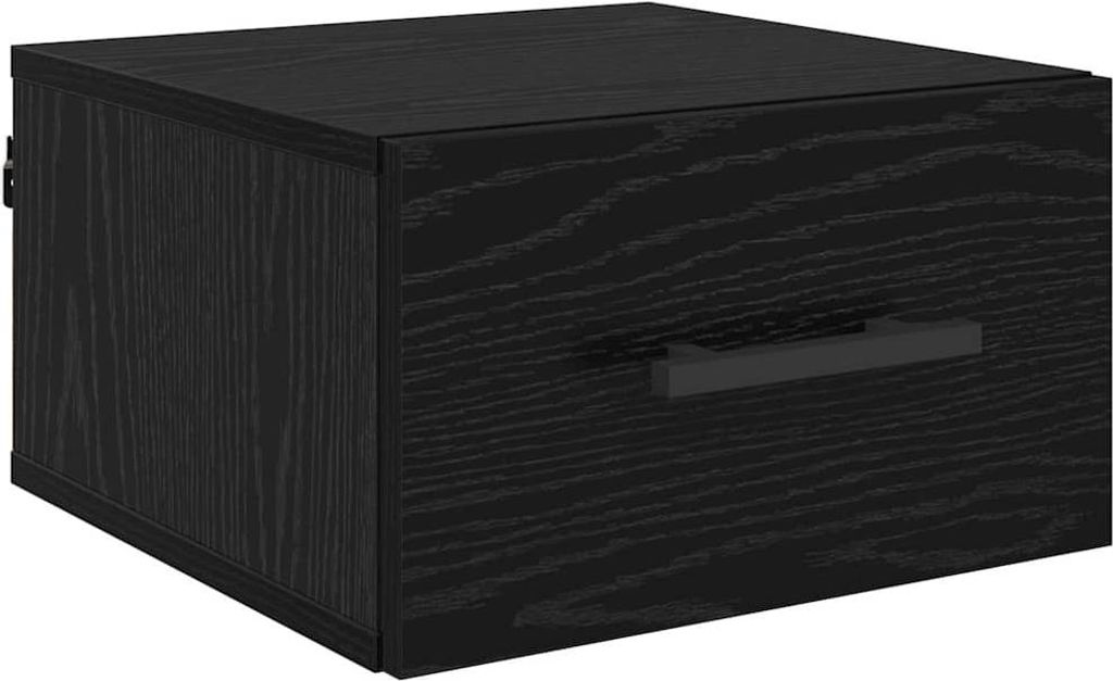 Nachttisch Schwarz Eichen-Optik 35 x 35 x 20 cm Holzwerkstoff