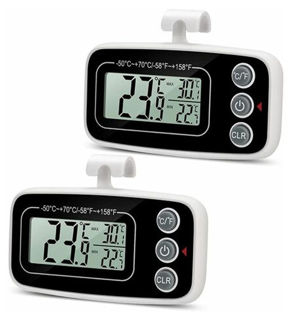 2 digitale Kühlschrankthermometer aus hochwertigem Produktbild 