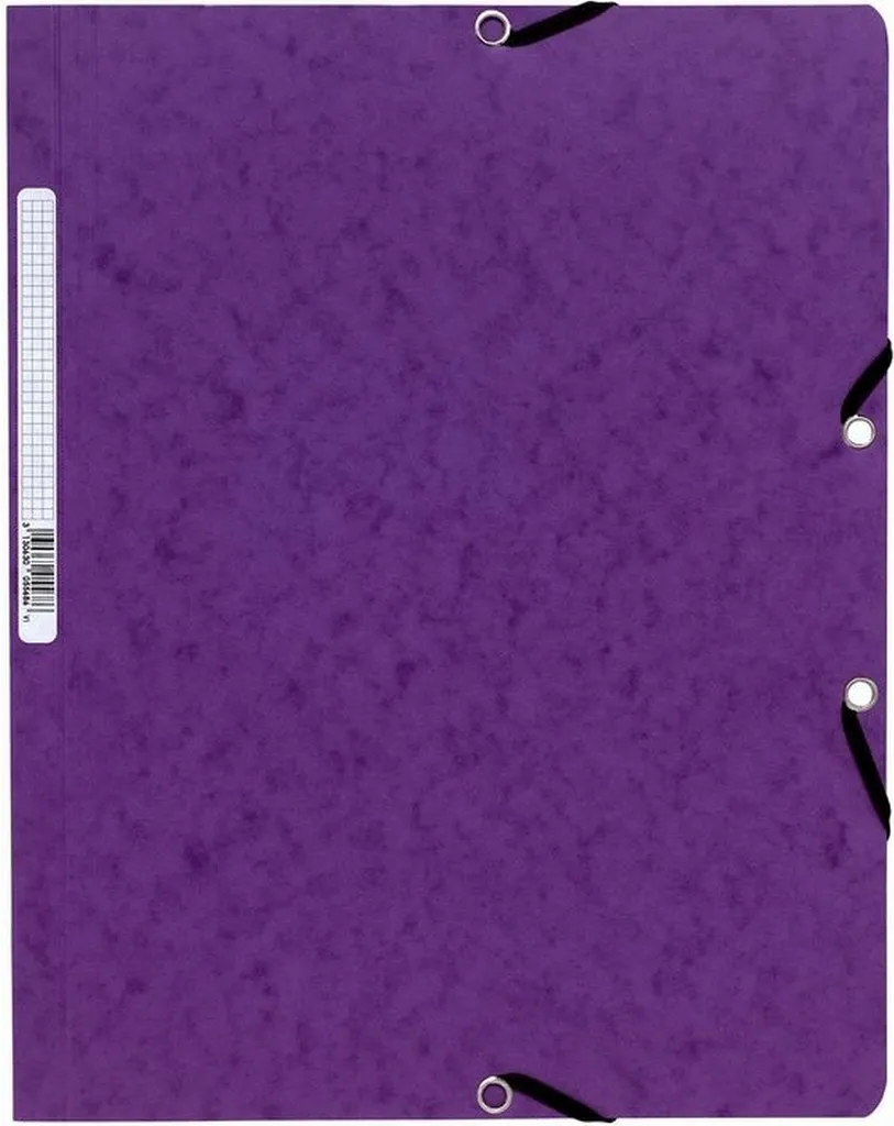 25 Cartelle Angolari Exacompta A4 Viola - Cartoncino Premium per Ufficio